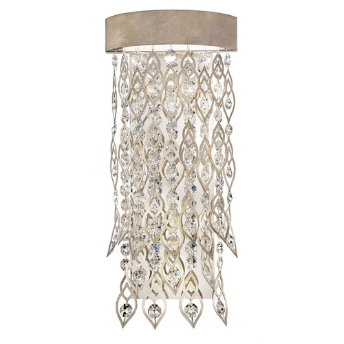 Schonbek Worldwide Lighting Pavona Antique Silver LED Sconce