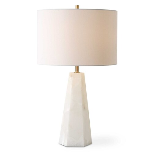 23-Inch Marble Table Lamp in White by Uttermost Lighting