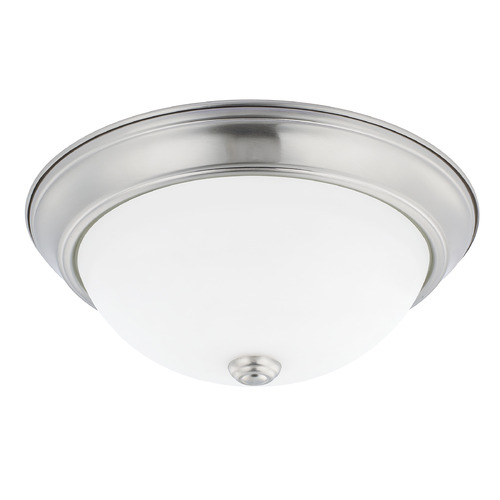 HomePlace by Capital Lighting Bates 13-Inch Flush Mount in Brushed Nickel by HomePlace by Capital Lighting 214722BN