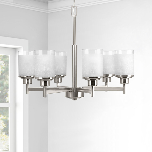 Progress Lighting Alexa Brushed Nickel Chandelier by Progress Lighting P4758-09