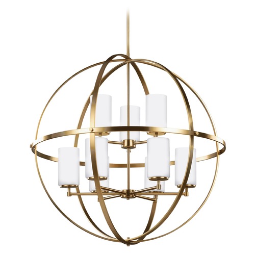 Alturas 32.50-Inch Pendant in Satin Brass by Generation Lighting