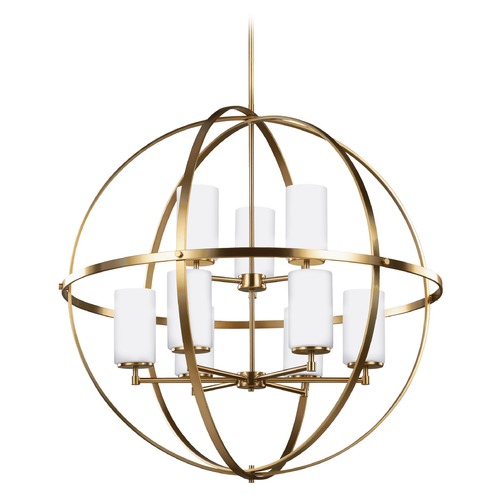 Generation Lighting Alturas 32.50-Inch Pendant in Satin Brass by Generation Lighting 3124609-848