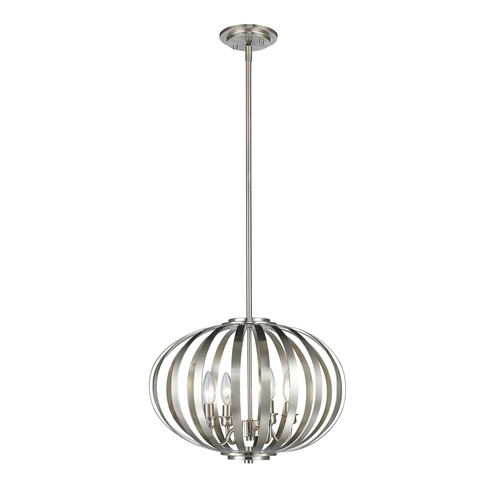 Z-Lite Moundou Brushed Nickel Pendant by Z-Lite 438-16BN