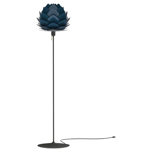 UMAGE UMAGE Black Floor Lamp with Petrol Metal Shade 2134_4038