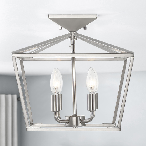 Savoy House Townsend 4-Light Satin Nickel Semi-Flush Mount by Savoy House 6-328-4-SN