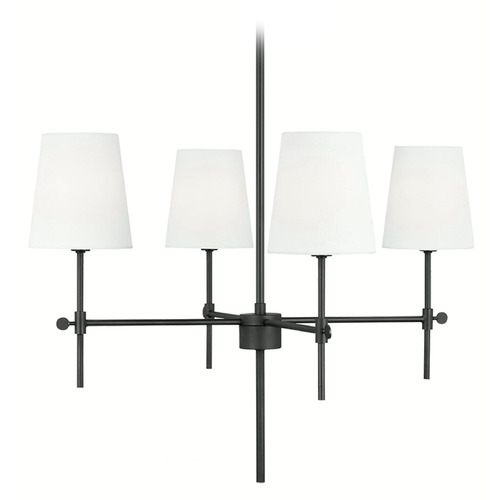 Visual Comfort Studio Collection Thomas O'brien Baker Midnight Black Chandelier
