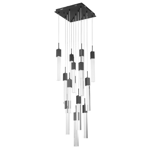 Original Glacier 13-Light LED Multi-Light Pendant in Matte Black by Avenue Lighting