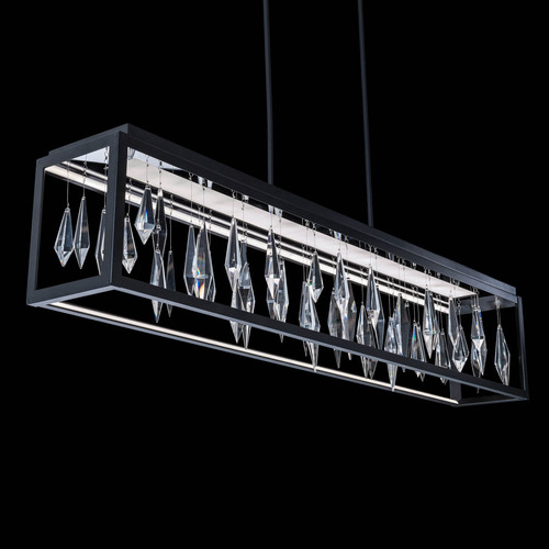 Mirage 54-Inch LED Linear Chandelier in Black by Schonbek Beyond