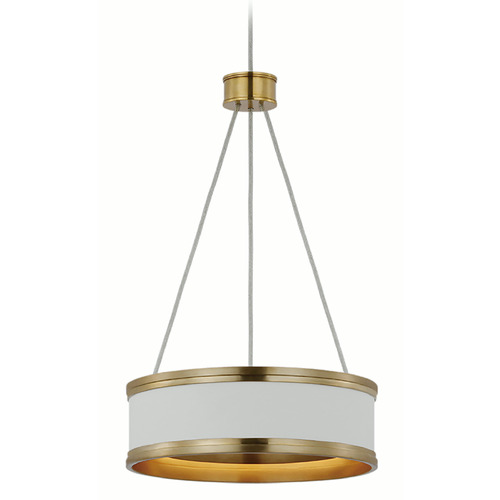 Visual Comfort Signature Collection Chapman & Myers Connery Pendant in White by Visual Comfort Signature CHC1610WHT