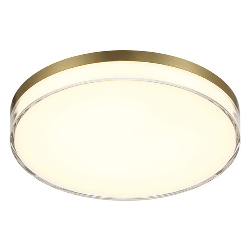 Vantage 11-Inch LED Flush Mount in Ashen Brass by Minka Lavery