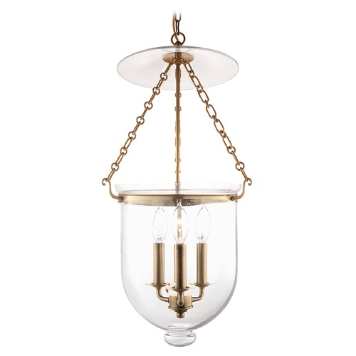 Hudson Valley Lighting Hampton Aged Brass Pendant by Hudson Valley Lighting 254-AGB-C1