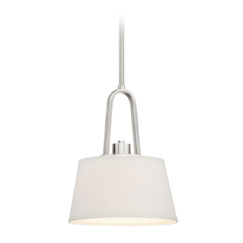 Designers Fountain Lighting Designers Fountain Studio Satin Platinum Mini-Pendant Light with Empire Shade 88530-SP