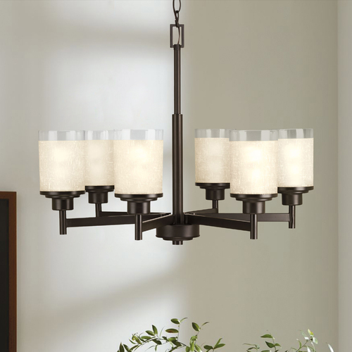 Alexa Antique Bronze Chandelier by Progress Lighting