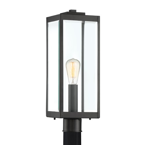 Westover Outdoor Post Light in Earth Black by Quoizel Lighting