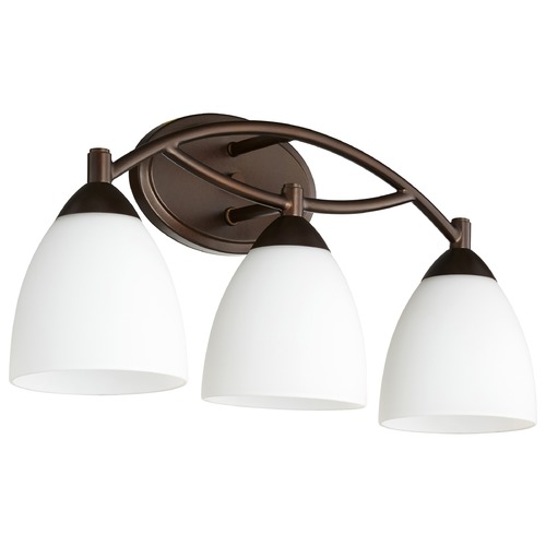 Barkley Oiled Bronze Bathroom Light by Quorum Lighting