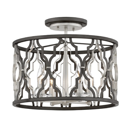 Hinkley Portico Glacial Gold Semi-Flush Mount by Hinkley Lighting 3063GG