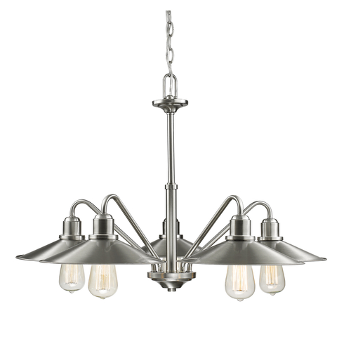 Z-Lite Casa Brushed Nickel Chandelier by Z-Lite 613-5-BN