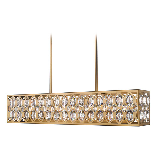 Dealey Heirloom Brass Linear Light by Z-Lite
