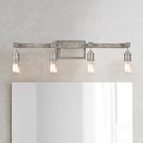 Hinkley Denton 31.75-Inch Pewter & Driftwood Grey Bath Light by Hinkley Lighting 5764PW