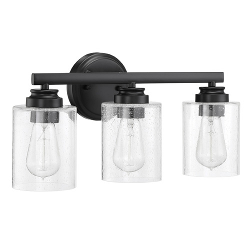 Bolden Flat Black Bathroom Light by Craftmade Lighting