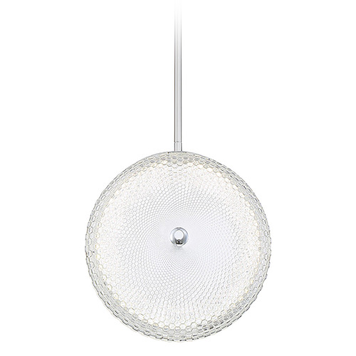 Eurofase Lighting Caledonia 13-Inch Round LED Pendant in Clear by Eurofase Lighting 35914-013
