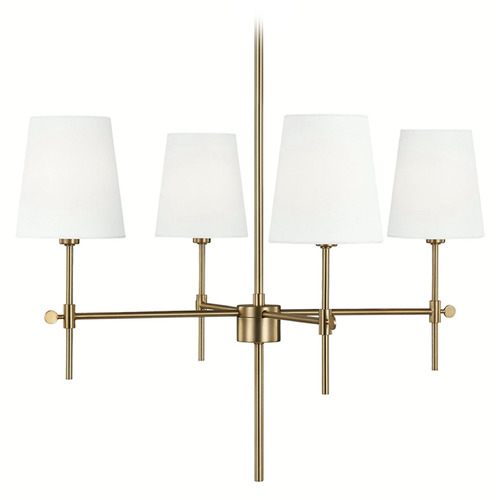 Visual Comfort Studio Collection Thomas O'brien Baker Satin Brass Chandelier
