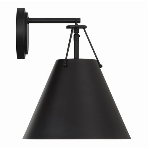Crystorama Lighting Xavier Matte Black Sconce