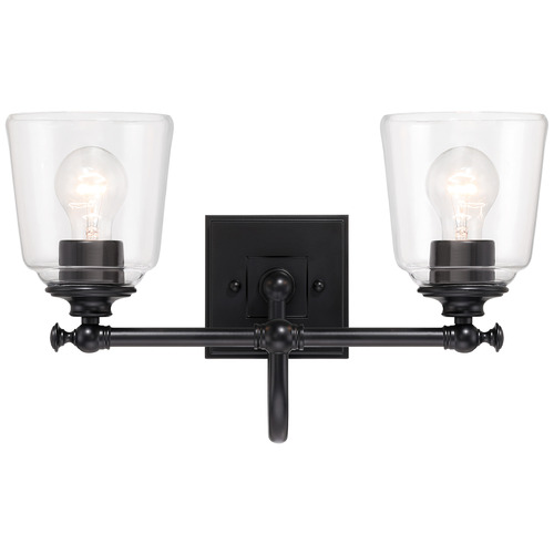 Minka Lavery Antonia Coal Black Bathroom Light