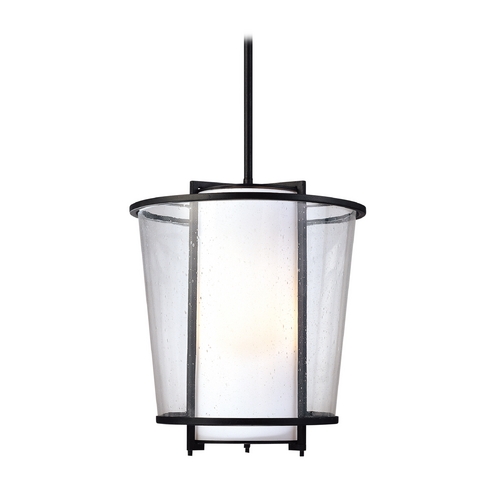 Troy Lighting Bennington 15.25-Inch High Pendant in Forged Bronze by Troy Lighting F1358FBZ