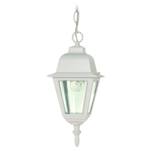 Briton White Outdoor Hanging Light by Nuvo Lighting
