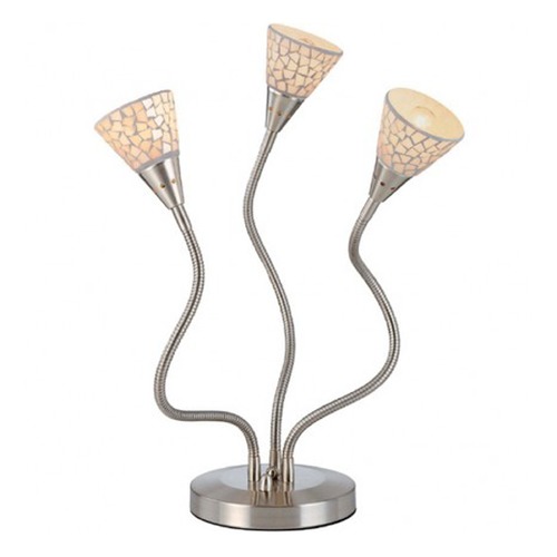 Lite Source Lighting Calista Polished Steel Table Lamp by Lite Source Lighting LS-20488WHT/MOS