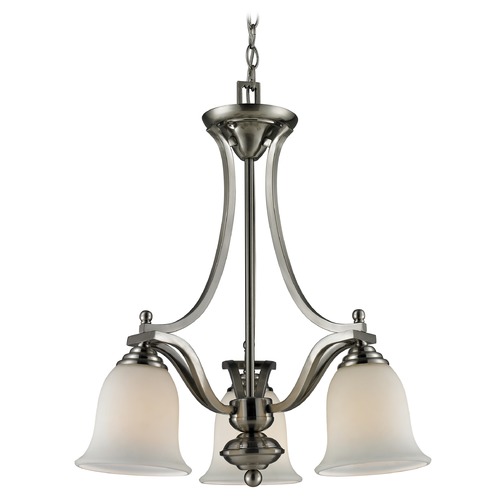 Z-Lite Lagoon Brushed Nickel Mini-Chandelier by Z-Lite 704-3-BN