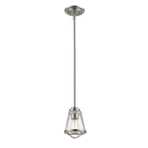 Z-Lite Mariner Brushed Nickel Mini Pendant by Z-Lite 444MP-BN