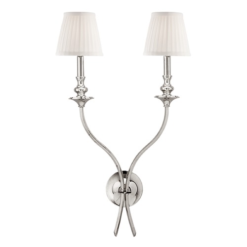 Hudson Valley Lighting Monroe Polished Nickel Sconce by Hudson Valley Lighting 322-PN