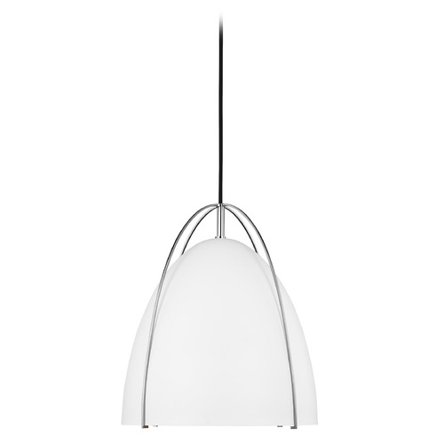 Visual Comfort Studio Collection Norman 13.38-Inch Pendant in Chrome by Visual Comfort Studio 6551801-05