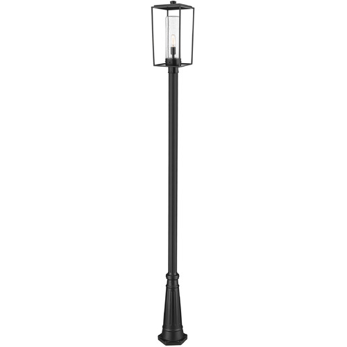 Z-Lite Sheridan Black Post Light by Z-Lite 594PHBR-519P-BK