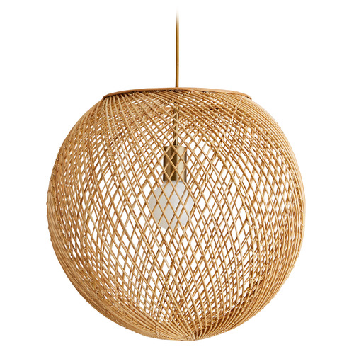 Indiana 17.5-Inch Pendant in Natural Wicker by Arteriors Home