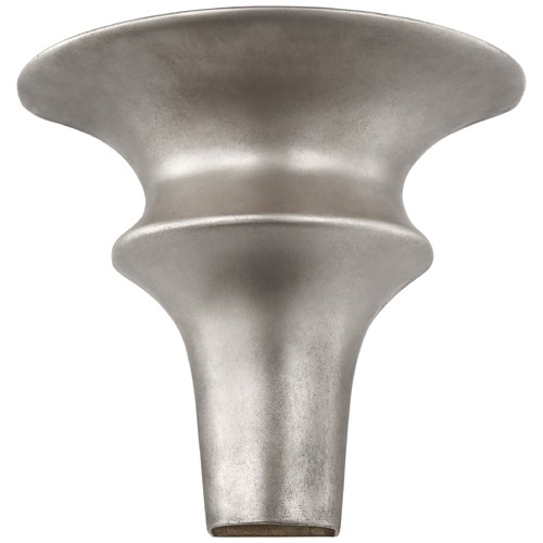 Visual Comfort Signature Collection Aerin Lakmos Small Sconce in Burnished Silver Leaf by Visual Comfort Signature ARN2325BSL