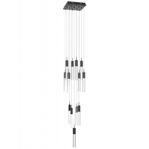 Avenue Lighting Original Glacier Dark Bronze LED Multi-Light Pendant with Rectangle Shade