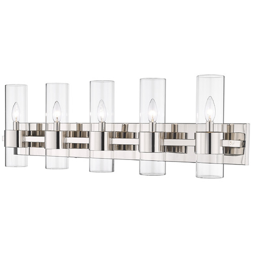 Z-Lite Lawson Polished Nickel Bathroom Light by Z-Lite 343-5V-PN