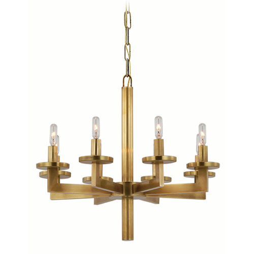 Visual Comfort Signature Collection Kelly Wearstler Liaison Chandelier in Antique Brass by VC Signature KW5200AB