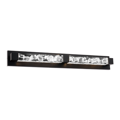 Modern Forms by WAC Lighting Terra 34-Inch Crystal LED Wall Sconce in Black by Modern Forms WS-84334-BK