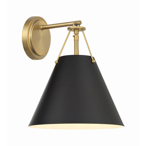 Xavier Wall Sconce in Vibrant Gold by Crystorama Lighting