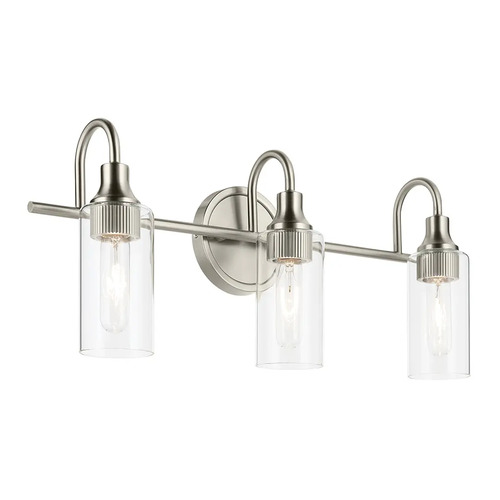 Kavi 3-Light Bath Light in Brushed Nickel by Kichler Lighting