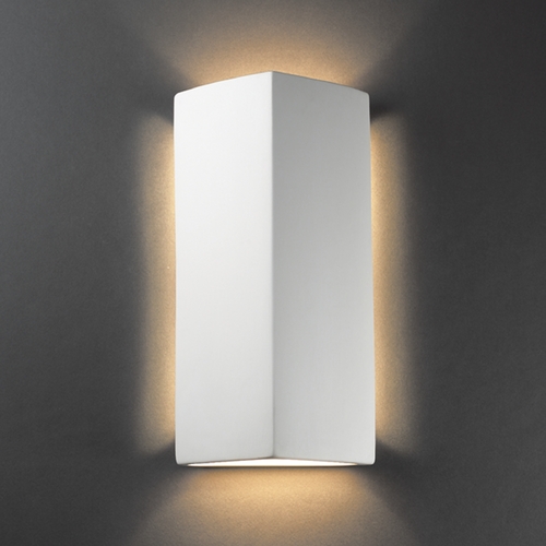 Justice Design Group Sconce Wall Light in Bisque Finish CER-5145-BIS