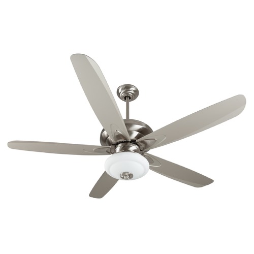 Craftmade Lighting Zena Stainless Steel Ceiling Fan With Light
