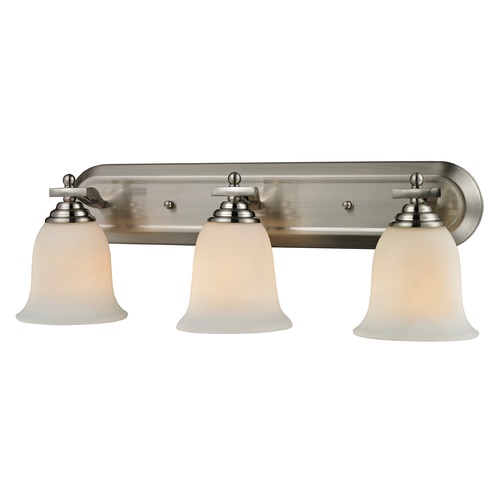 Z-Lite Lagoon Brushed Nickel Bathroom Light by Z-Lite 704-3V-BN