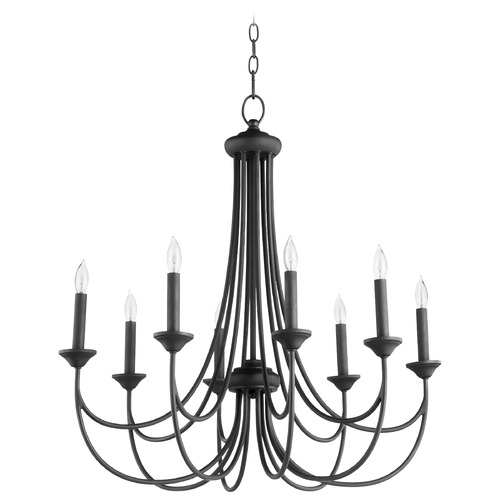 Quorum Lighting Brooks Noir Chandelier by Quorum Lighting 6250-8-69