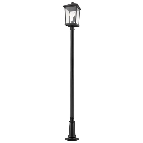 Z-Lite Beacon Black Post Light by Z-Lite 568PHXLR-557P-BK