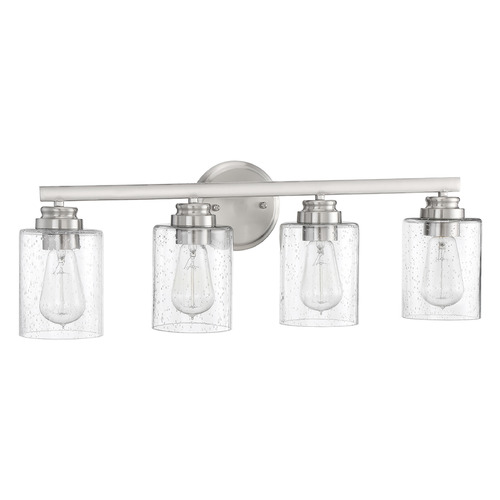 Craftmade Lighting Bolden Brushed Polished Nickel Bathroom Light by Craftmade Lighting 50504-BNK